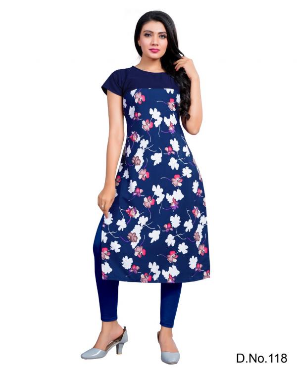 Regular Were Kurti Vol 3 Crepe Designer Digital Print Kurti collection